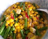 Foto langkah ke 6 dari resep Cah jagung buncis tahu.