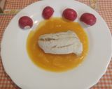 Foto del paso 9 de la receta: Carbonero o Fogonero con crema de calabaza y pasas