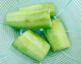 Hình bước làm 5 của món Bí xanh xào thịt gà ngày tình nhân.