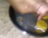A picture of step 5 of Namkeen dahi bary.