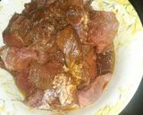 A picture of step 1 of Beef bihari boti.