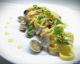 Foto del passaggio 6 della ricetta Scialatielli con pescespada, lupini e crema di datterini