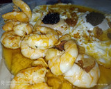Foto del paso 5 de la receta: Huevos, con langostinos al ajillo 🦐🦐🌶️🌶️🥚🥚