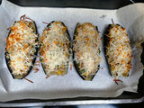 Berenjenas rellenas gratinadas