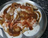A picture of step 3 of Dahi Vada.