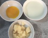 Hình bước làm 1 của món Bánh Flan Táo