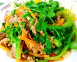 Hình bước làm 6 của món Thịt bò xào bông cải xanh và cà rốt