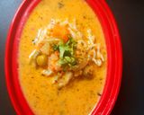 A picture of step 4 of Red lentil coconut soup.