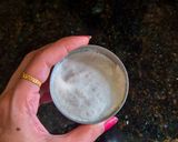 A picture of step 1 of Niramish Paneer.