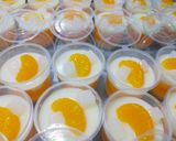 Foto langkah ke 3 dari resep Puding Lapis Lychee Jeruk.