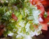 A picture of step 3 of Matar ki chaat.