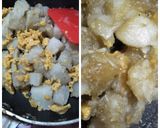 A picture of step 2 of Sweet potato with jaggery.(sweet potato halwa).