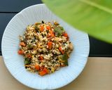 Hình bước làm 5 của món Cơm chiên bơ