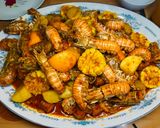 Hình bước làm 6 của món Tôm càng biển kiểu Louisiana 🦐🦐🦐