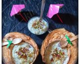 A picture of step 5 of Coconut kheer.