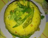 A picture of step 4 of Idly upma.