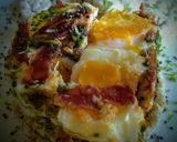 Foto del paso 8 de la receta: Huevos a la taza sobre galleta de arroz integral y quinua!!💕