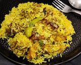 A picture of step 8 of Chicken dum biryani.