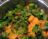 Foto del paso 1 de la receta: Crema de calabaza y espinacas