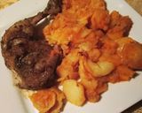 Csirkecomb lecsós krumplival recept fázis 6 fotója