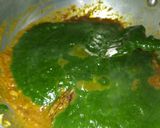 A picture of step 3 of Palak paneer.