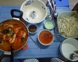 Hình bước làm 3 của món Bánh canh satế tôm mực