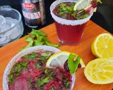 A picture of step 8 of Blackberry Mojito(non alcoholic).
