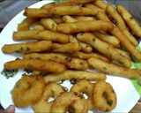 A picture of step 7 of Potato Rava fingers.