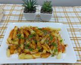 A picture of step 3 of Honey chili potatoes.