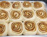 A picture of step 8 of Cinnamon rolls with nutella frosting.