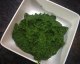 A picture of step 2 of Oats chutney dholka.