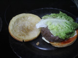 Hamburguesas dos salsas al grill doble