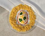 Foto del paso 11 de la receta: 🐰Huevo de Pascua salado 🐰Receta viral #3 🐰Ensalada de atún, verdeo y arroz parboil🐰