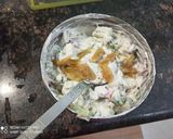 A picture of step 6 of Cream cheese fruit and Sprout Salad.