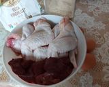 Rántott csirkeszárny májjal, rizibizivel recept fázis 1 fotója