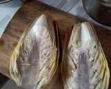 Foto langkah ke 1 dari resep Tumis jantung pisang kulit melinjo.