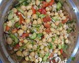 A picture of step 5 of Mediterranean Chickpea Salad.