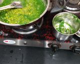 A picture of step 2 of Dana Palak Curry.