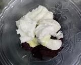 A picture of step 1 of Molten lava cake 😋😋😋.