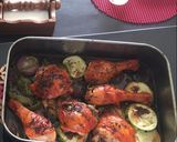 Foto del paso 3 de la receta: Pollo con vegetales al Horno y Plátanos gratinados con queso