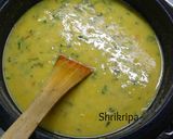 A picture of step 2 of Methi Dal with Bitter gourd seasoning.