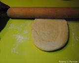 A picture of step 7 of ِDough fried pizza.