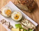 Une image de l'étape 4 de Œuf cocotte champignon/comté /ciboulette.
