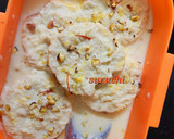 A picture of step 5 of Instant Rasmalai/Bread Rasmalai.