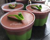 Foto langkah ke 2 dari resep Puding Lumut Coklat Duo.