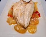 Foto del paso 6 de la receta Lubina a la espalda con verduras