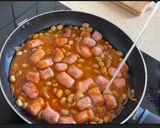 Foto del paso 3 de la receta Habitas con salchichas de pollo