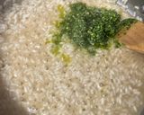Une image de l'étape 3 de Risotto au pesto et au chèvre.