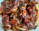 A picture of step 7 of Fried chicken with oyster sauce.
