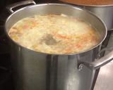 A picture of step 5 of PepperPot soup.